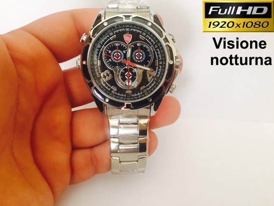 New Spy watch Full HD P - Orologio spia con telecamera a infrarossi