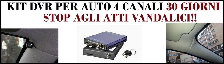 Telecamere da videosorveglianza per automobile in sosta