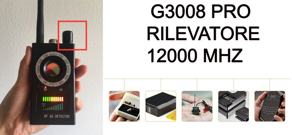 Rilevatore di microspie G3008pro - Il Detective