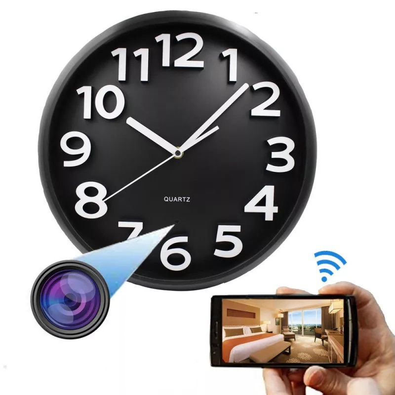 Orologio da muro con telecamera nascosta senza fili WiFi