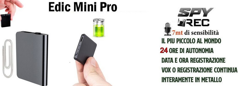 Mini registratore audio professionale - Il Detective